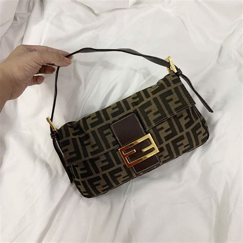 fendi zucca mini baguette